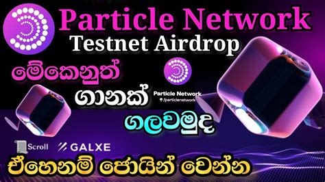 Particle Network Testnet AIrdrop Sinhala Testnet Airdrop කරල සලල