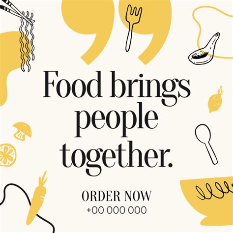 Food Quote Illustration Instagram Post Brandcrowd Instagram Post Maker