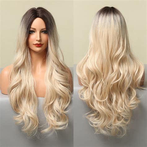 Blonde Wavy Long Wig For Sex Doll PetiteSexDoll