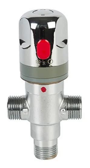Water Temperature Pipe Control Thermostat Control Mixing Ball Valve Hot Cold Brass Thermostatic