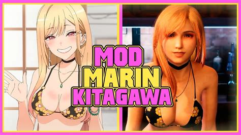 Mod Marin Kitagawa Como Tifa Ffvii Remake Youtube