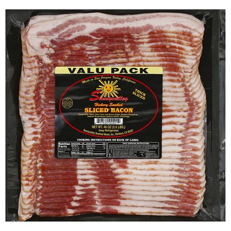 Sunnyvalley Bacon Hickory Smoked Thick Sliced Valu Pack Main