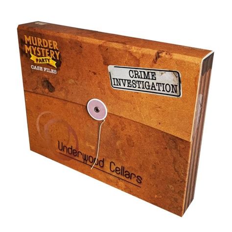 University Games Murder Mystery Case Files Underwood Cellars