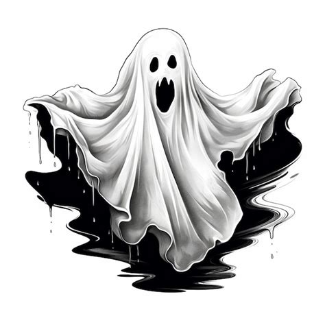 Premium AI Image | Abstract Halloween Ghost Drawing for a Halloween ...