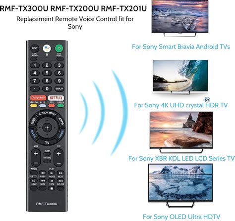 RMF TX300U Control Remoto De Voz Para Sony Smart Bravia Control