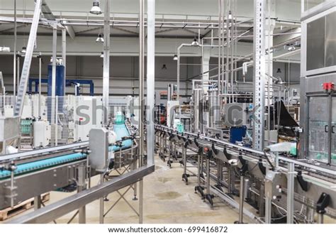 Industrial Factory Indoors Machinery Robotic Factory Stock Photo