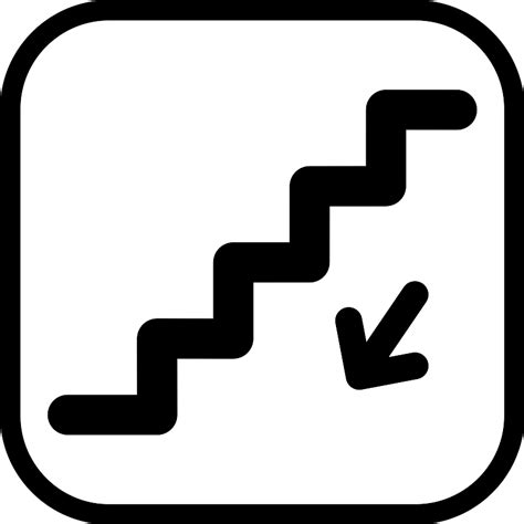 Downstairs Vector SVG Icon SVG Repo