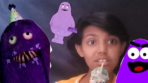 Grimace shake reaction - YouTube