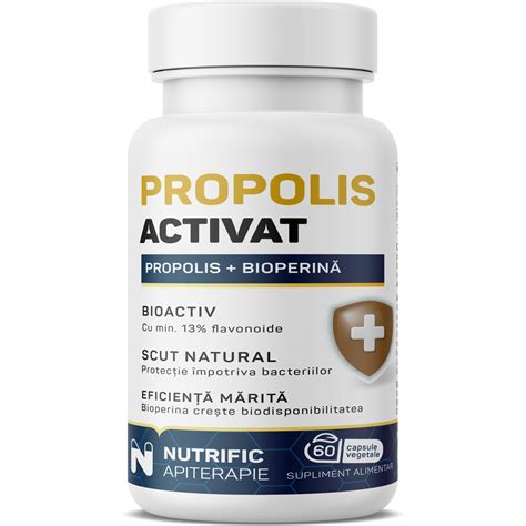 Supliment Alimentar Propolis Activat Cu Piperina Antibiotic Natural