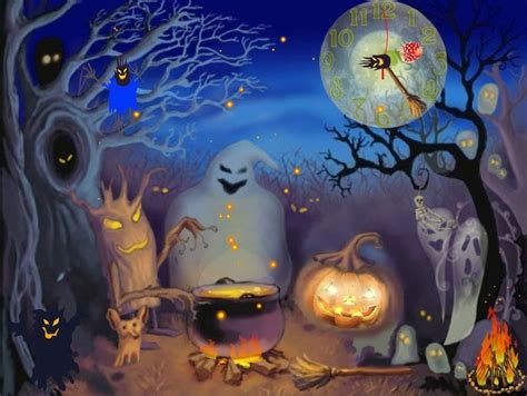 Download Halloween Ghost Wallpaper - Animated Halloween Backgrounds - 924x694 Wallpaper - teahub.io