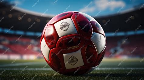 Premium AI Image | soccer ball stadium background