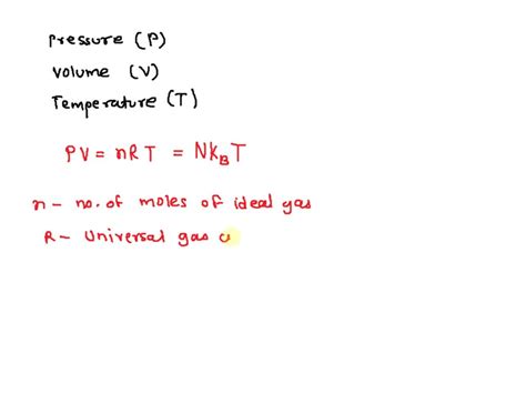 SOLVED The Ideal Gas Law Is PV NRT PV NkBT PV NkBT PV KBT