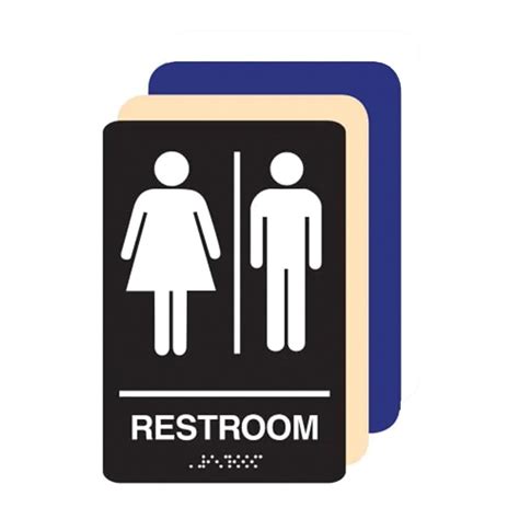 Unisex Ada Restroom Sign