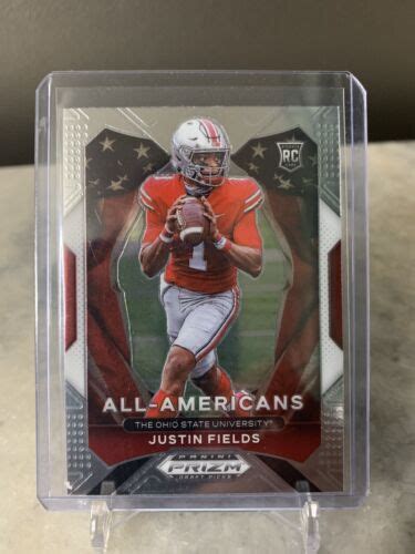 2021 Panini Prizm Draft Picks Justin Feilds All Americans Rc 192