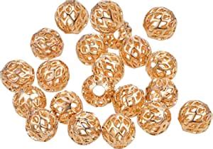 Amazon Benecreat Pcs K Gold Plated Spacer Beads Metal Spacer