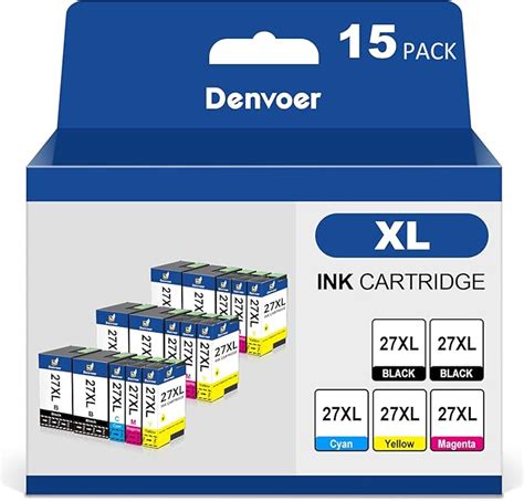 15 Pack 27xl Cartouches Dencre Compatible Pour Epson 27 27 Xl Pour