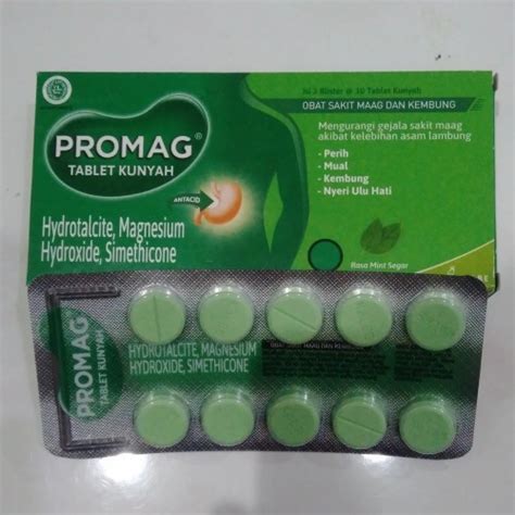 Jual Promag Tablet Blister Isi Tablet Obat Sakit Maag Dan Kembung