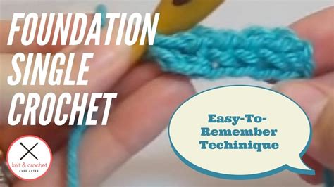 Foundation Single Crochet Tutorial 1 How To Foundation Single Crochet