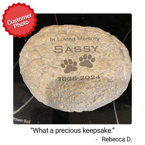 Engraved Pet Memorial Garden Stone GiftsForYouNow