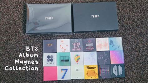 BTS Album Magnet Collection Proof Merch Unboxing YouTube