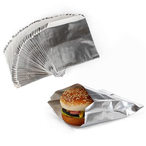 Spec101 Foil Paper Sandwich Wrappers - 100ct Barbeque Burger Holder Foil Sheets - Walmart.com