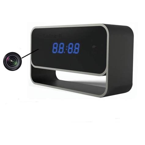 Caché Wifi Caméra Espion 1080P Hd Mini Dv Réveil Ir Vision Nocturne