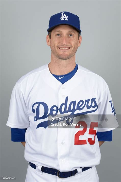 David Freese Of The Los Angeles Dodgers Poses During Photo Day On