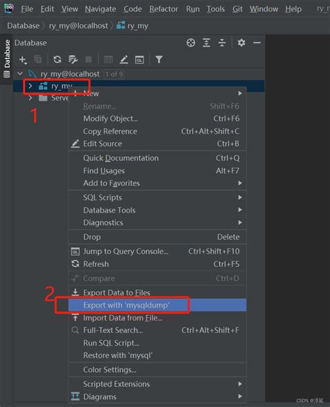 Datagrip导出和导入表结构和数据 Datagrip导出表结构和数据 Csdn博客