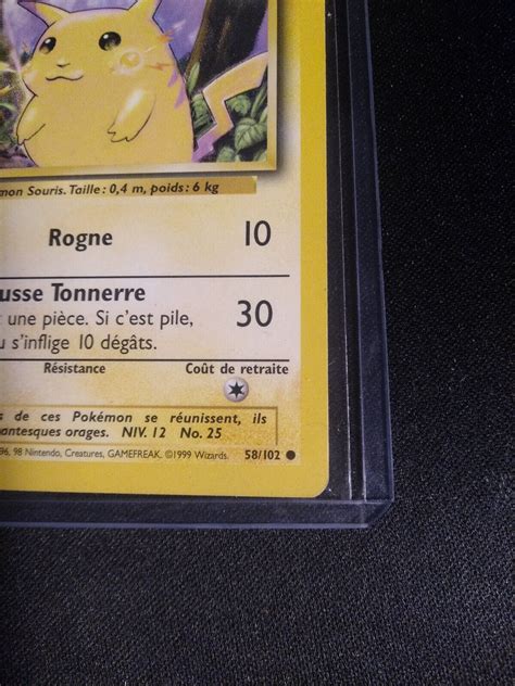 Mavin 1st Edition French Pikachu 58 102 Base Set Common Pokemon