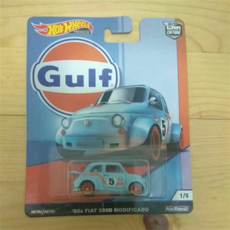 Hot Wheels Premium Gulf 60s Fiat 500D Modificado Car Culture Shopee Malaysia