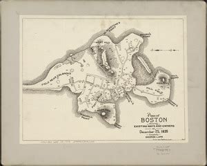 Plan Of Boston Showing Existing Ways And Owners On December