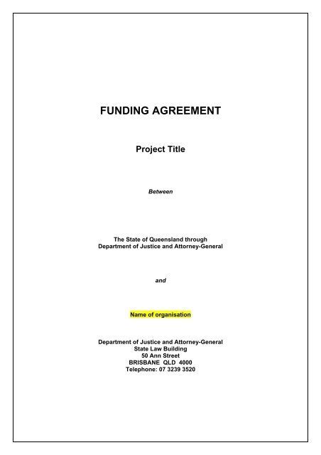 Grant Agreement Template