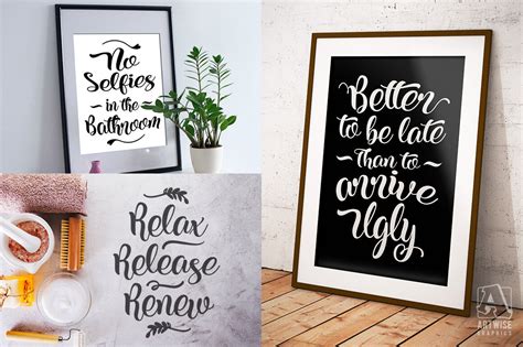 Funny Bathroom Quotes And Sayings Vector Svg Cut Files By Artwise