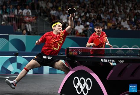 China S Wang And Sun Win Table Tennis Mixed Doubles Gold At Paris