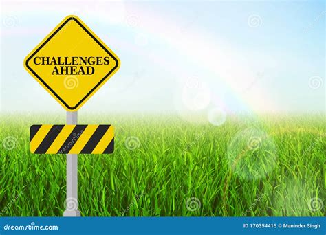 Challenges Ahead Stock Image Image Of Decision Sign