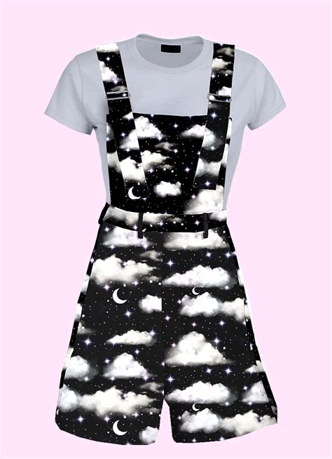 Sky Pattern Aesthetic Clothing Overalls At In Control Clothing An