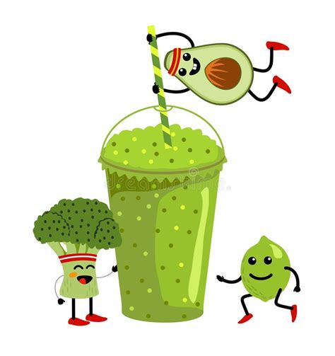 Bebida De Smoothie Verde Detox Smoothie Zumo De Frutas Y Verduras