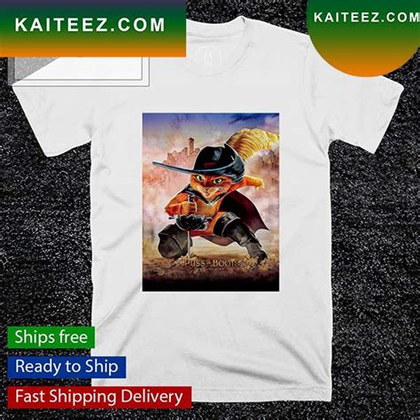 Puss in Boots the last wish movie poster T-shirt - Kaiteez