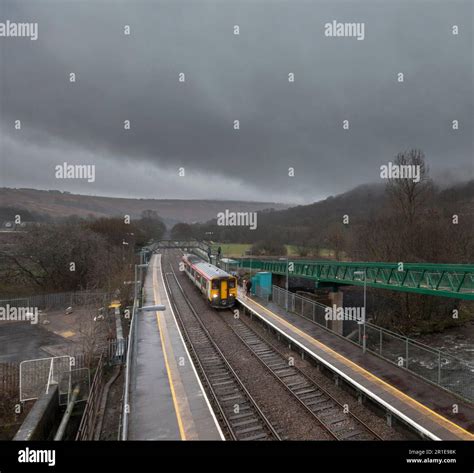 Transport For Wales Class Sprinter Train At Ystrad Rhondda