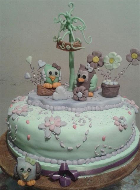 Owls Cake Decorated Cake By Dulciriela Gisela Ga An Cakesdecor