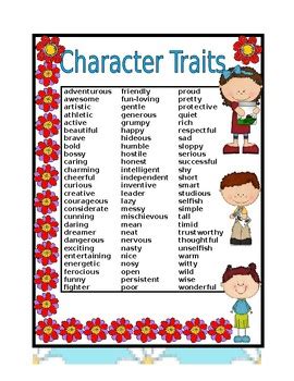 Character Traits By Chihabb Othmonnre TPT