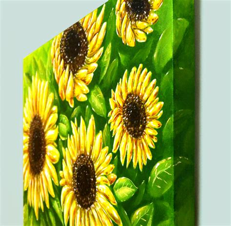 ‘Sunflowers’ Acrylic Painting - intwine design