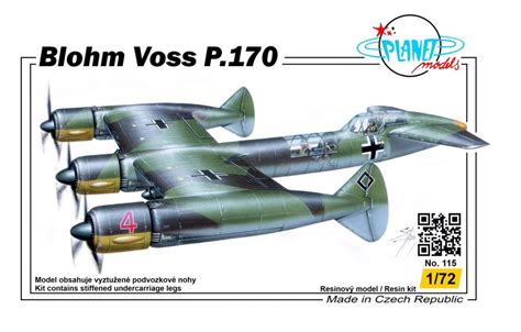 Blohm Voss P 170 1 72 Special Hobby výrobce slepovacích modelů