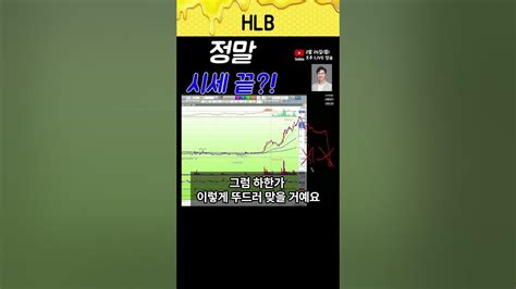 Hlb 주가 신고가 더 간다 Hlb Hlb주식전망 Hlb목표가 Youtube