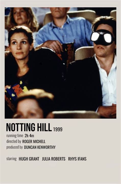 Notting Hill Romantic Movies Film Posters Minimalist Movie Posters