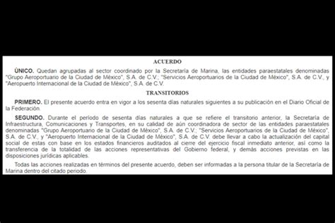 Secretar A De Marina Toma El Control Operativo Y Administrativo Del Aicm