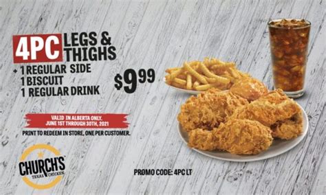 Church's Chicken Coupons & Deals - June 2021 • Canadian Savers