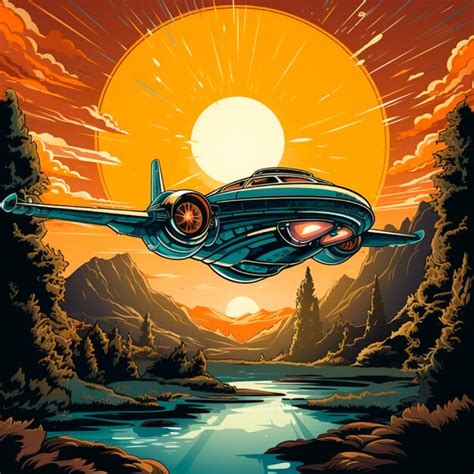 Premium AI Image | Scifi Spaceship flying Fantastic flying car Vector ...