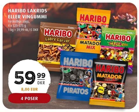 Haribo Lakrids Eller Vingummi Tilbud Hos Scandinavian Park