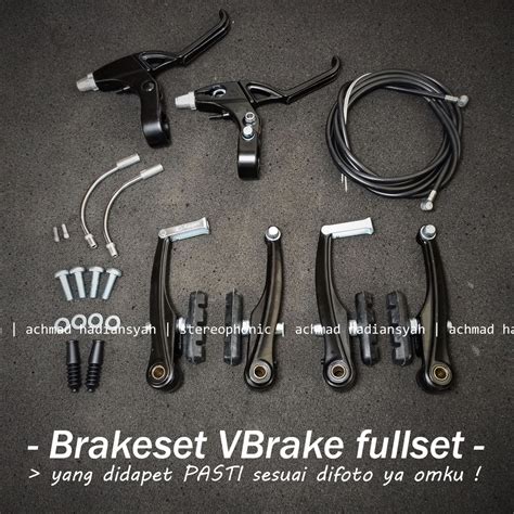 Jual Fullset Sepasang Alloy Vbrake Logan V Brake Alloy Long Reach